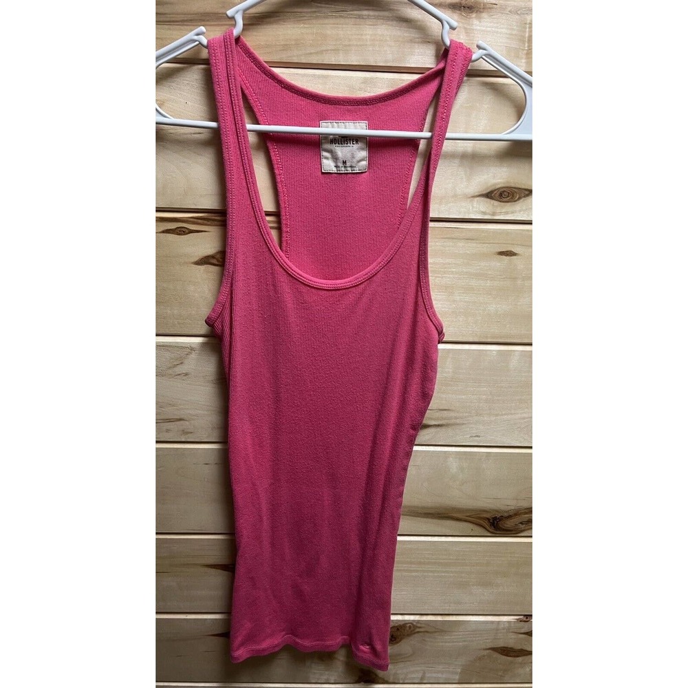 Hollister California Womens Pink Tank Top, Size Medium
